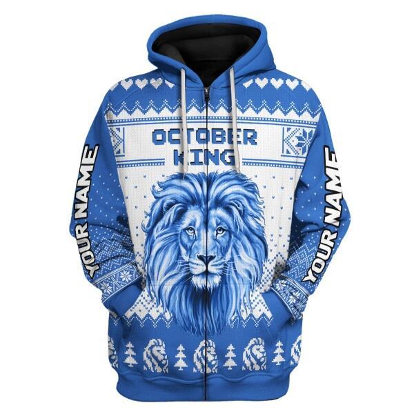 YMskins Personalized Hoodie October Guy All Over Printed