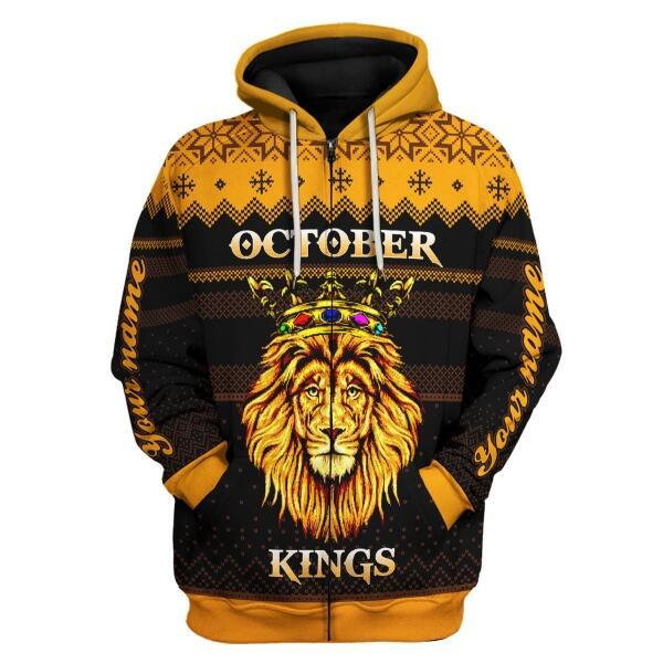 YMskins Personalized Hoodie October King All Over Printed
