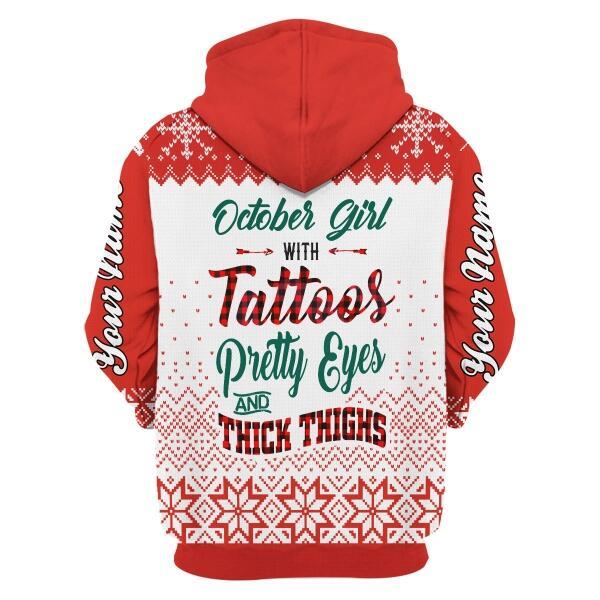 YMskins Personalized Tops October Girl All Over Printed