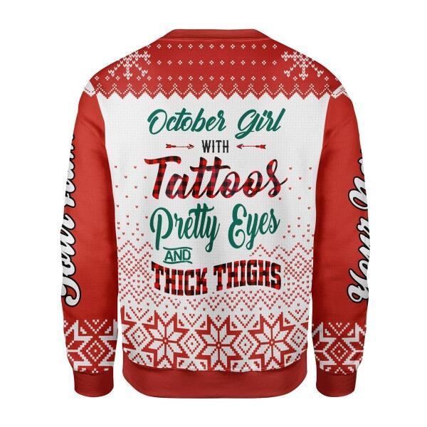 YMskins Personalized Tops October Girl All Over Printed
