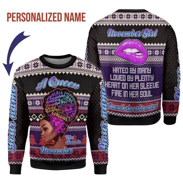 YMskins Personalized Tops November Queen All Over Printed