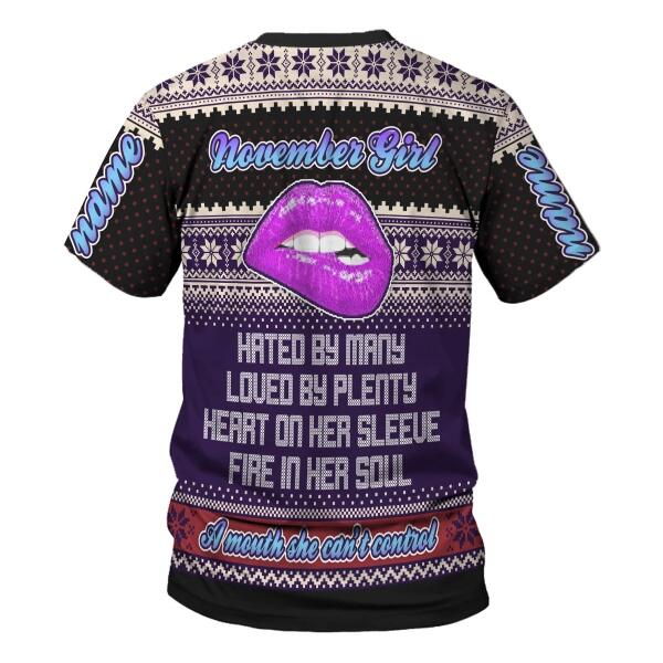YMskins Personalized Tops November Queen All Over Printed