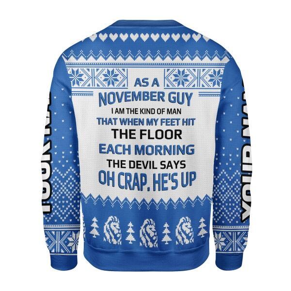 YMskins Personalized Sweatshirt November Guy All Over Printed
