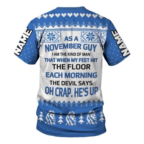 YMskins Personalized Tops November King All Over Printed