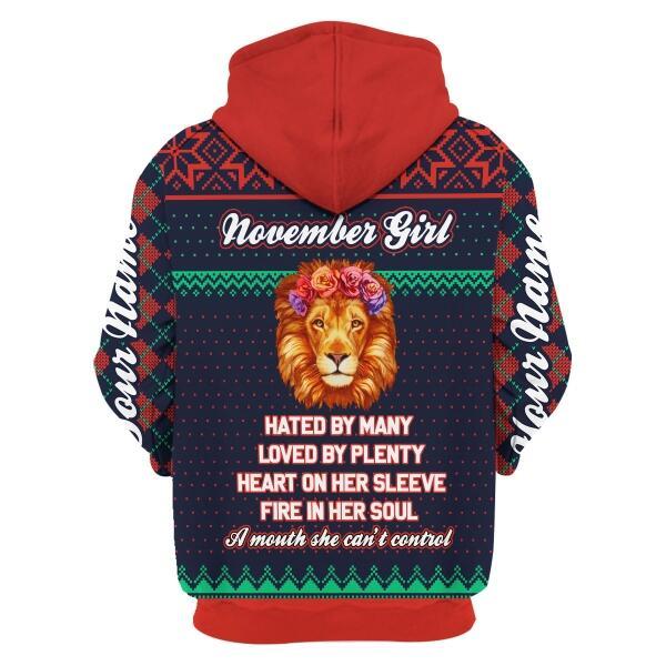 YMskins Personalized Tops November Girl All Over Printed