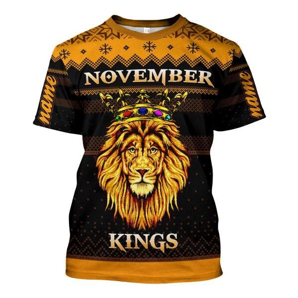 YMskins Personalized Tops November Kings  All Over Printed