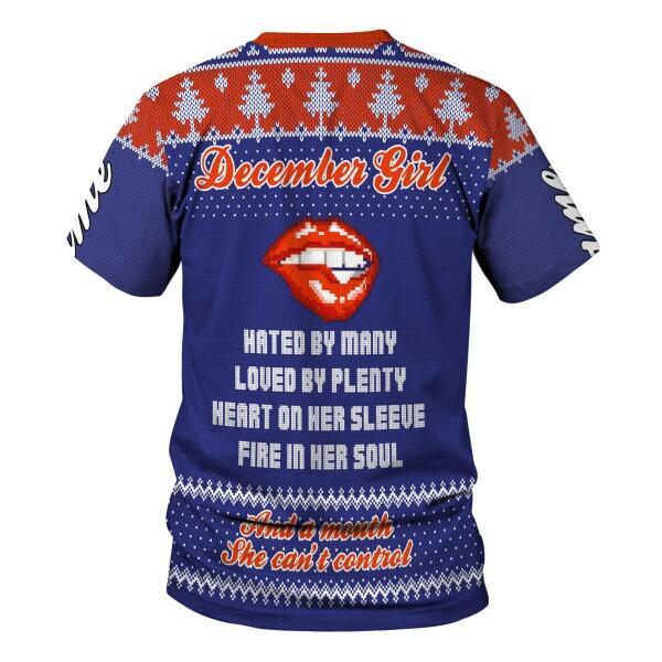 YMskins Personalized T-shirt December Girl Hated By Many Loved By Plenty All Over Printed