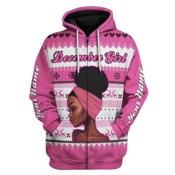 YMskins Personalized  Tops  December Girl All Over Printed