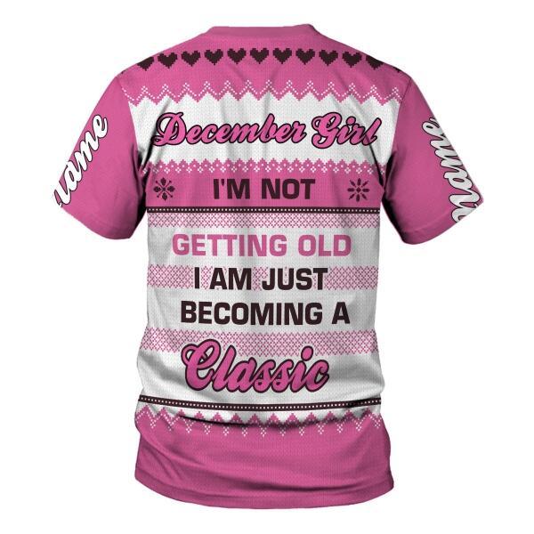 YMskins Personalized  Tops  December Girl All Over Printed