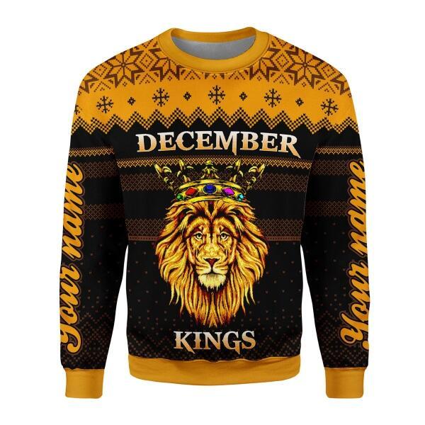 YMskins Personalized Sweatshirt December MenOver Printed