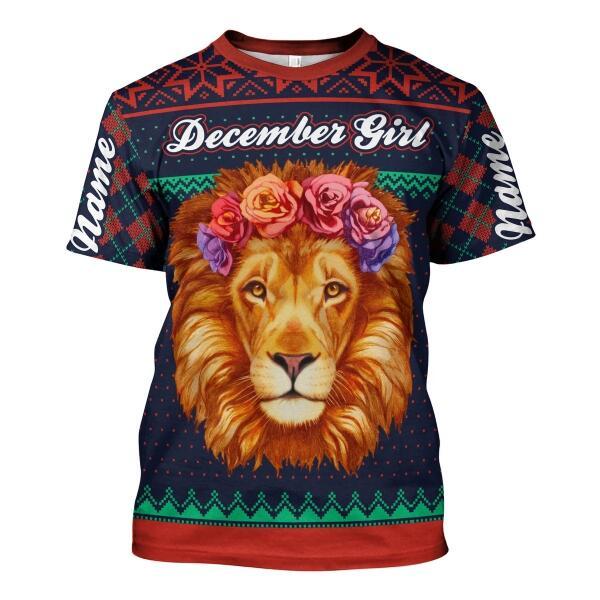 YMskins Personalized  Tops  December Girl All Over Printed