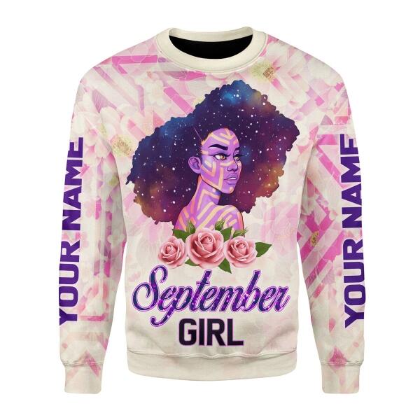 YMskins Personalized Tops September Girl All Over Printed