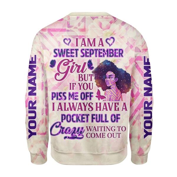 YMskins Personalized Tops September Girl All Over Printed