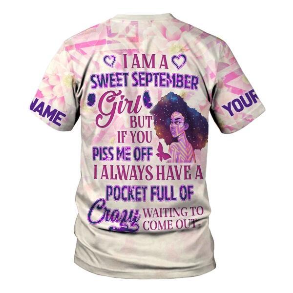 YMskins Personalized Tops September Girl All Over Printed