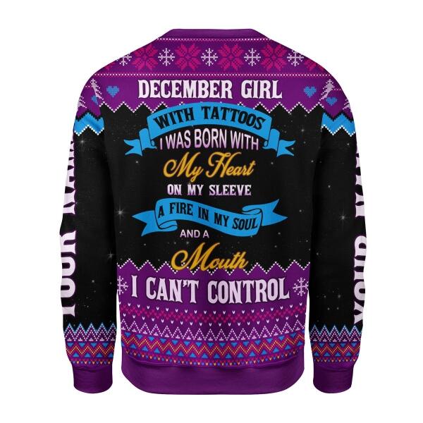 YMskins Personalized  Tops  December Girl All Over Printed