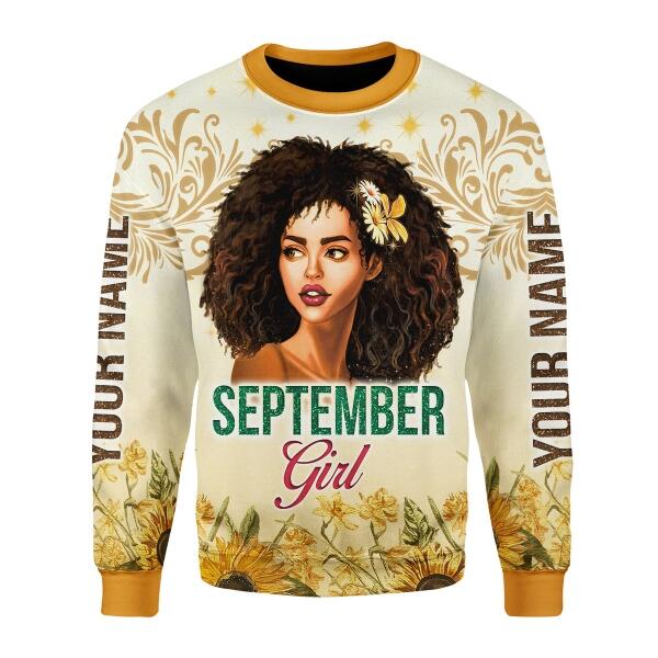 YMskins Personalized Tops September Girl All Over Printed