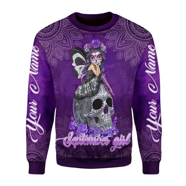 YMskins Personalized Tops September Girl All Over Printed