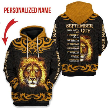 YMskins Personalized Hoodie September King All Over Printed