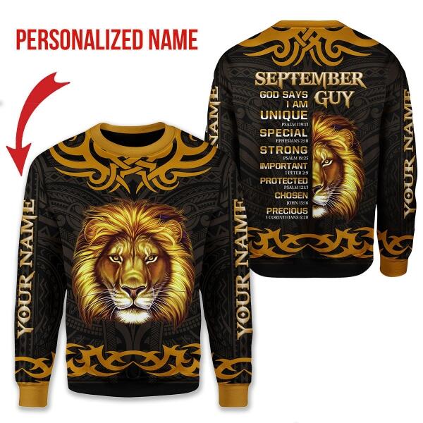 YMskins Personalized Sweatshirt September King All Over Printed
