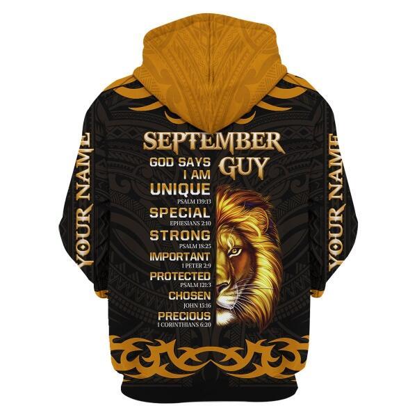 YMskins Personalized Zip Hoodie September King All Over Printed