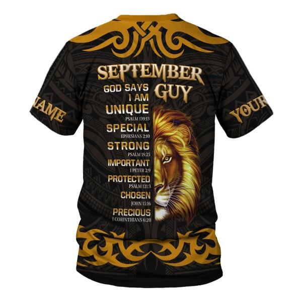 YMskins Personalized Tops September King All Over Printed