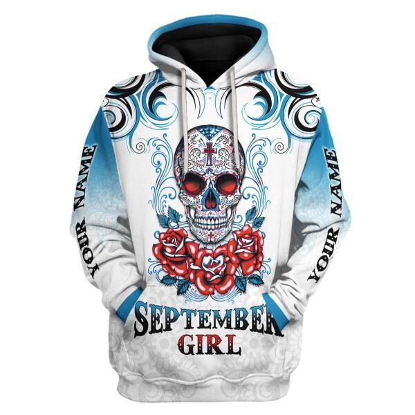 YMskins Personalized Tops September Girl Rose All Over Printed