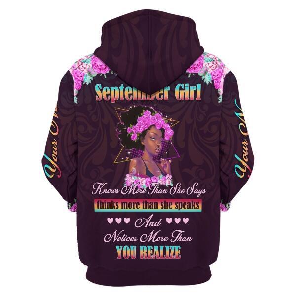 YMskins Personalized Tops September Girl All Over Printed