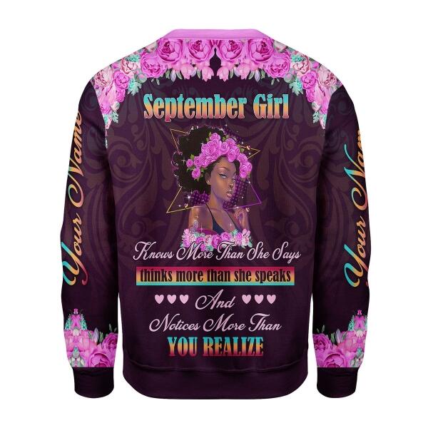 YMskins Personalized Tops September Girl All Over Printed
