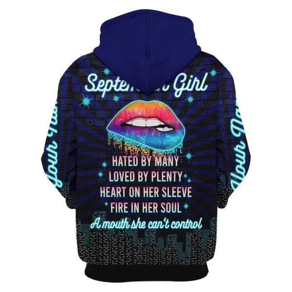 YMskins Personalized Tops September Girl All Over Printed