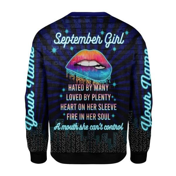 YMskins Personalized Tops September Girl All Over Printed