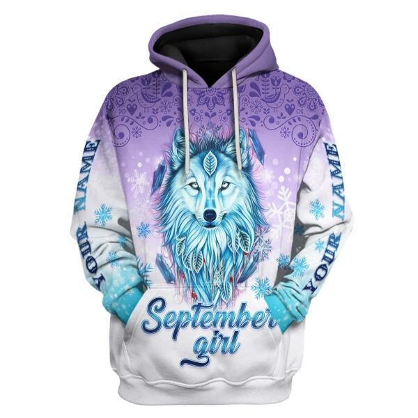 YMskins Personalized Hoodie I'm A September Queen All Over Printed