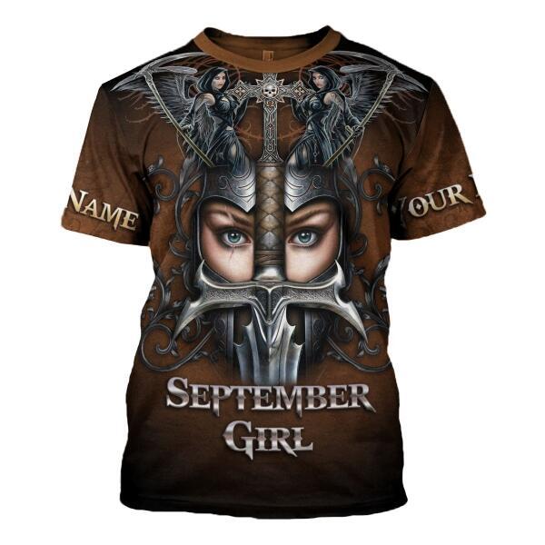 YMskins Personalized Tops September Girl All Over Printed