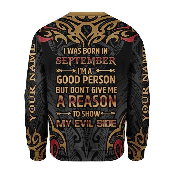 YMskins Personalized Sweatshirt September Guy All Over Printed