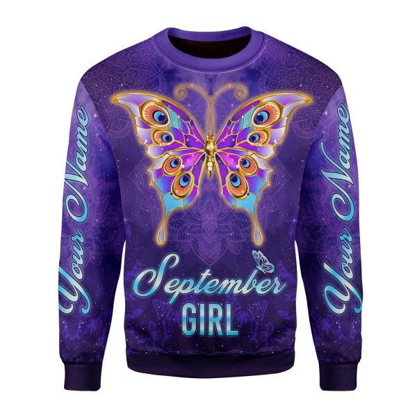 YMskins Personalized Tops September Girl All Over Printed