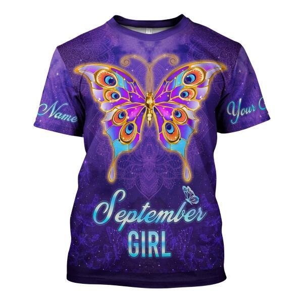 YMskins Personalized Tops September Girl All Over Printed