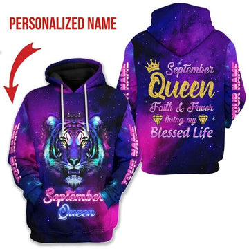 YMskins Personalized Hoodie Septepmber Queen All Over Printed