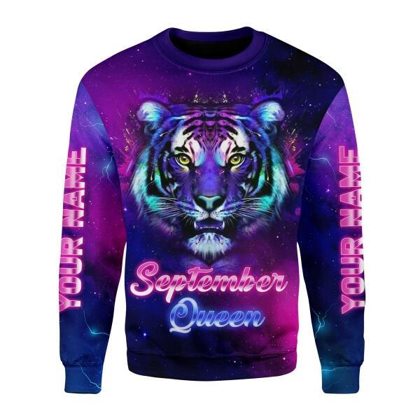 YMskins Personalized Sweatshirt Septepmber Queen All Over Printed