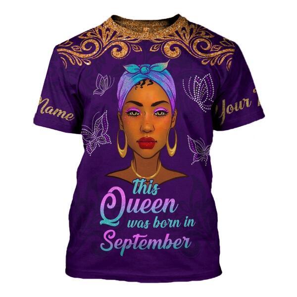 YMskins Personalized Tops September Queen All Over Printed