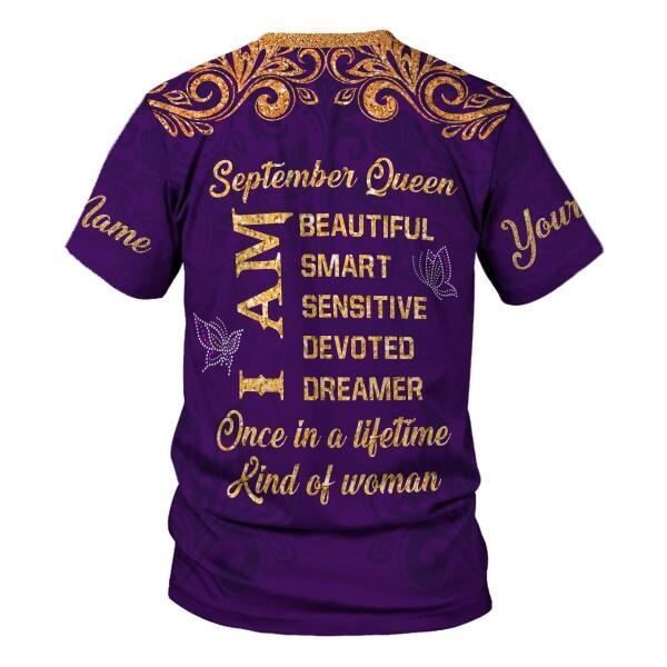 YMskins Personalized Tops September Queen All Over Printed