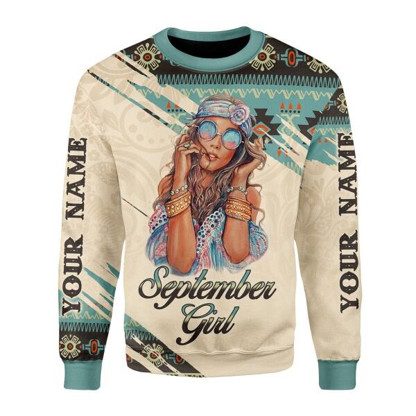 YMskins Personalized Tops September Girl All Over Printed