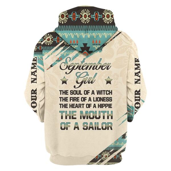 YMskins Personalized Tops September Girl All Over Printed