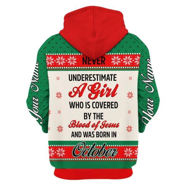 YMskins Personalized Tops October Girl All Over Printed