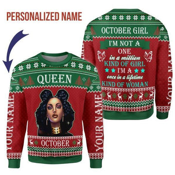YMskins Personalized Tops October Girl All Over Printed