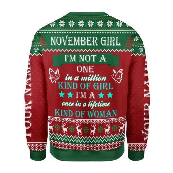 YMskins Personalized Tops November Girl All Over Printed