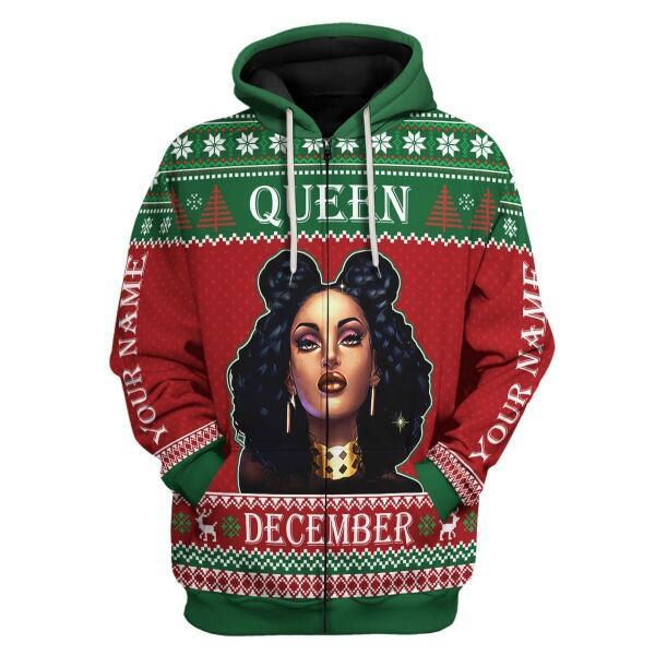 YMskins Personalized  Tops  December Girl All Over Printed