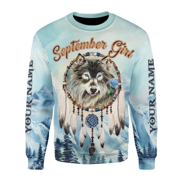 YMskins Personalized Ugly Sweater I Am A September Girl All Over Printed