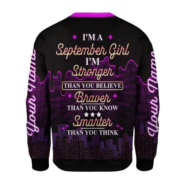 YMskins Personalized Tops I'm A September Girl All Over Printed