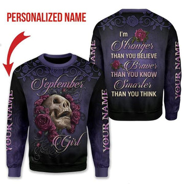 YMskins Personalized Tops I'm A September Girl All Over Printed