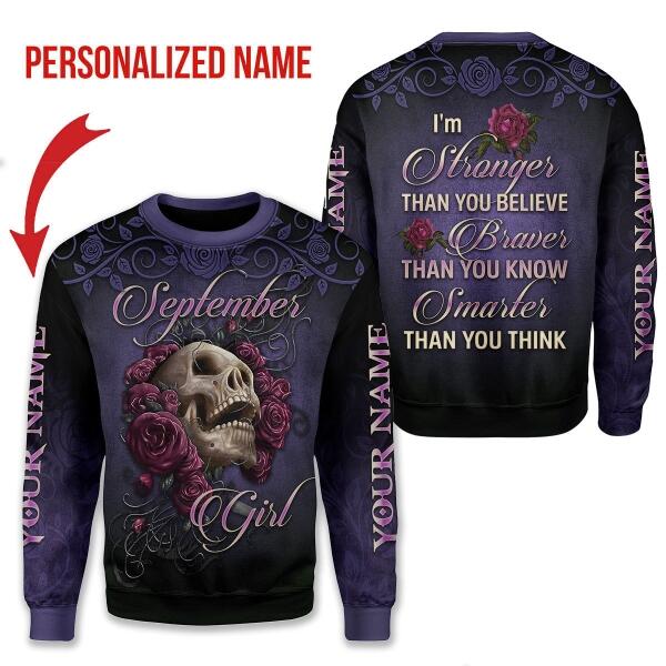 YMskins Personalized Tops I'm A September Girl All Over Printed