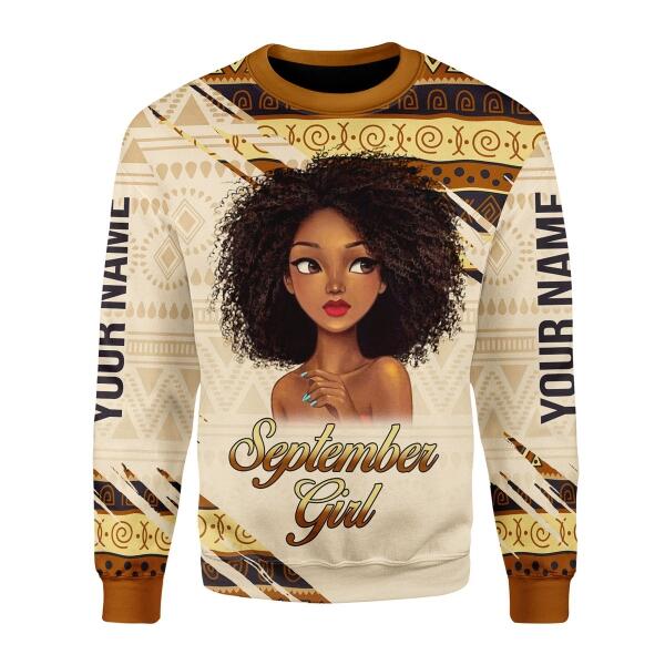 YMskins Personalized Tops September Girl All Over Printed
